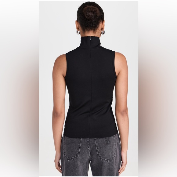 Rag & Bone Irina Black Sleeveless Ponte Turtleneck Top Size XL NWT - Picture 8 of 9